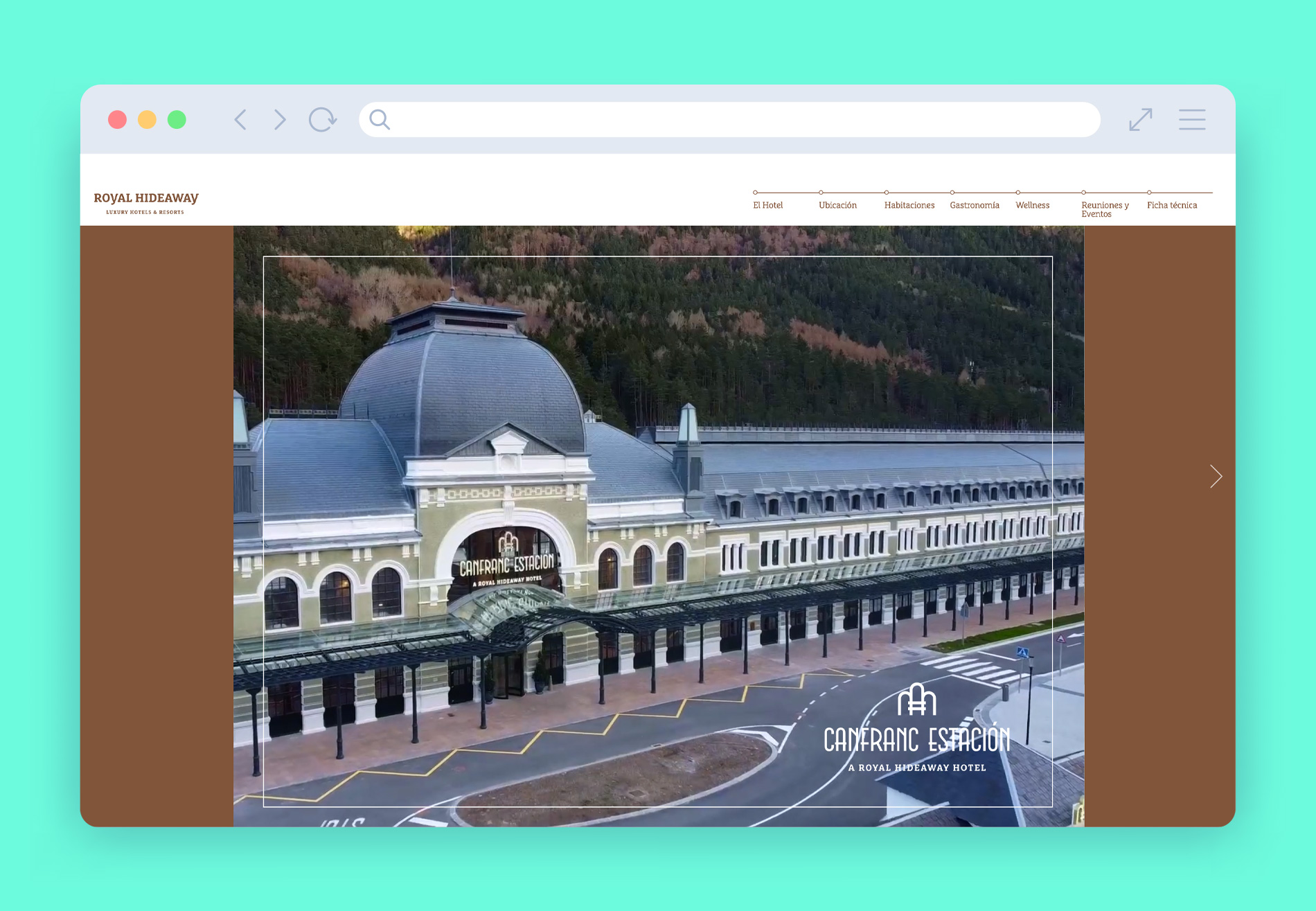 Diseño Web por Indesigners: Canfranc Estacion a Royal Hideaway hotel
