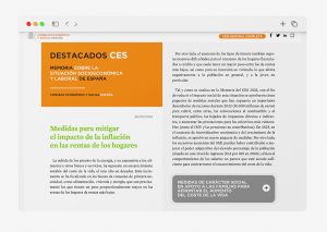 Destacados CES. Memoria sobre la situación socioeconómica y laboral de España